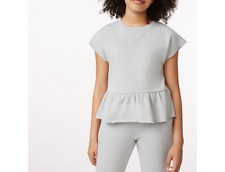 Free Assembly Girls Peplum Hem Sweatshirt, Size:XL 14-16 
