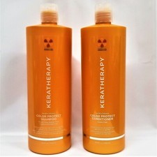NEW Keratherapy Keratin infused COLOR PROTECT Shampoo  Conditioner LITER DUO