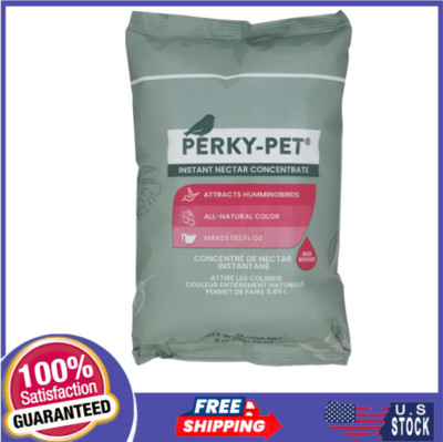 Perky-Pet Hummingbird Red Nectar Food Concentrate Sucrose 2 Lb. Makes 192 Oz NEW