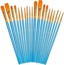 Soucolor Acrylic Paint Brushes Set, Easter Basket Stuffers, 20Pcs Round Point...