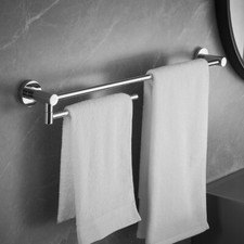 Chrome Bathroom Towel Bar 16 Inch Towel Racks for Bathroom Wall Mounted Brass