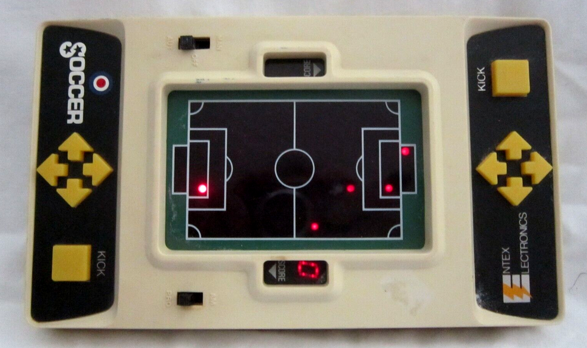 1979 Intex Industries Soccer Vintage Handheld Game-Tested and