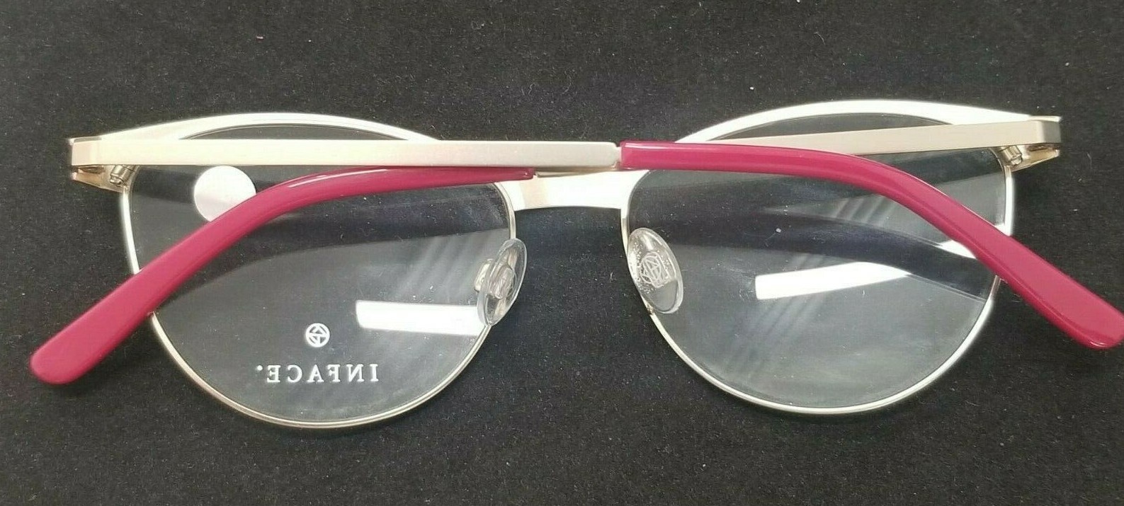 INFACE DANISH OPTICS IF8447-4321 MAGENTA / GOLD METAL EYEGLASSES FRAME 50-15-135