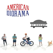AMERICAN DIORAMA DIECAST FIGURES WEEKEND WARRIORS 1/64 SET AD-2402