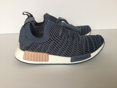 nmd r1 stlt primeknit steel and ash pearl
