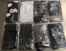 Elite Performance Compression Socks 8 pair S/M Black  White. New