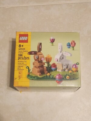 LEGO 40523 Seasonal Easter Rabbits Display Bunny Eggs Flowers Used /w Box