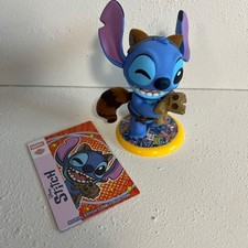 Marvel Stitch Cosbi Figure with Rocket & Card Collection Toy No Box Used