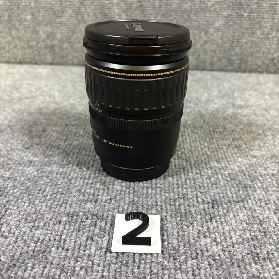 Canon EF 28-135mm f/3.5-5.6 IS USM Lens Image Stabilizer Excellent w/ caps - Image 2 of 4