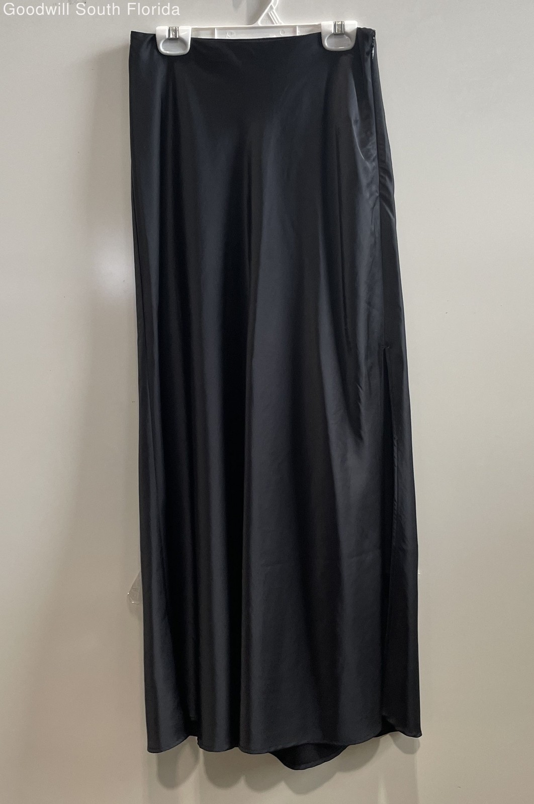 Abercrombie & Fitch Womens Black Flat Front Side Zip Maxi Skirt Size XS