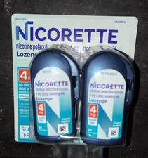Nicorette Nicotine Lozenges 4mg Coated Ice Mint Sugar Free 80 Ct  New 