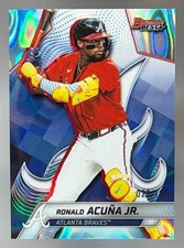 2025 Bowman's Best Ronald Acuna Jr. Aqua Lava Refractor 26/199 Braves