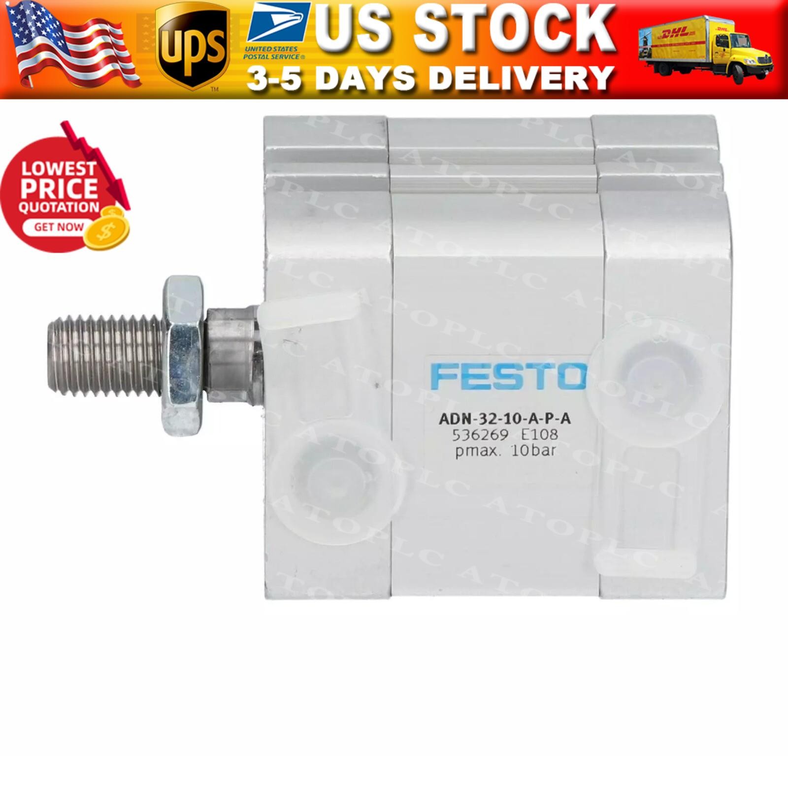 New FESTO 536269 ADN-32-10-A-P-A Cylinder