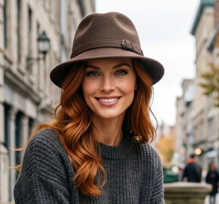 Fedora 1980s 100% Wool Vintage Hats for Women for sale | eBay display picture 1