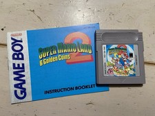 Super Mario Land 2: 6 Golden Coins W/Manual Nintendo Gameboy 1992 Tested & Works