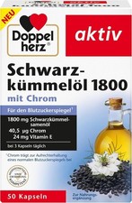 Doppelherz Schwarzkümmelöl 1800 - mit Chrom 50.8 g (1er Pack)