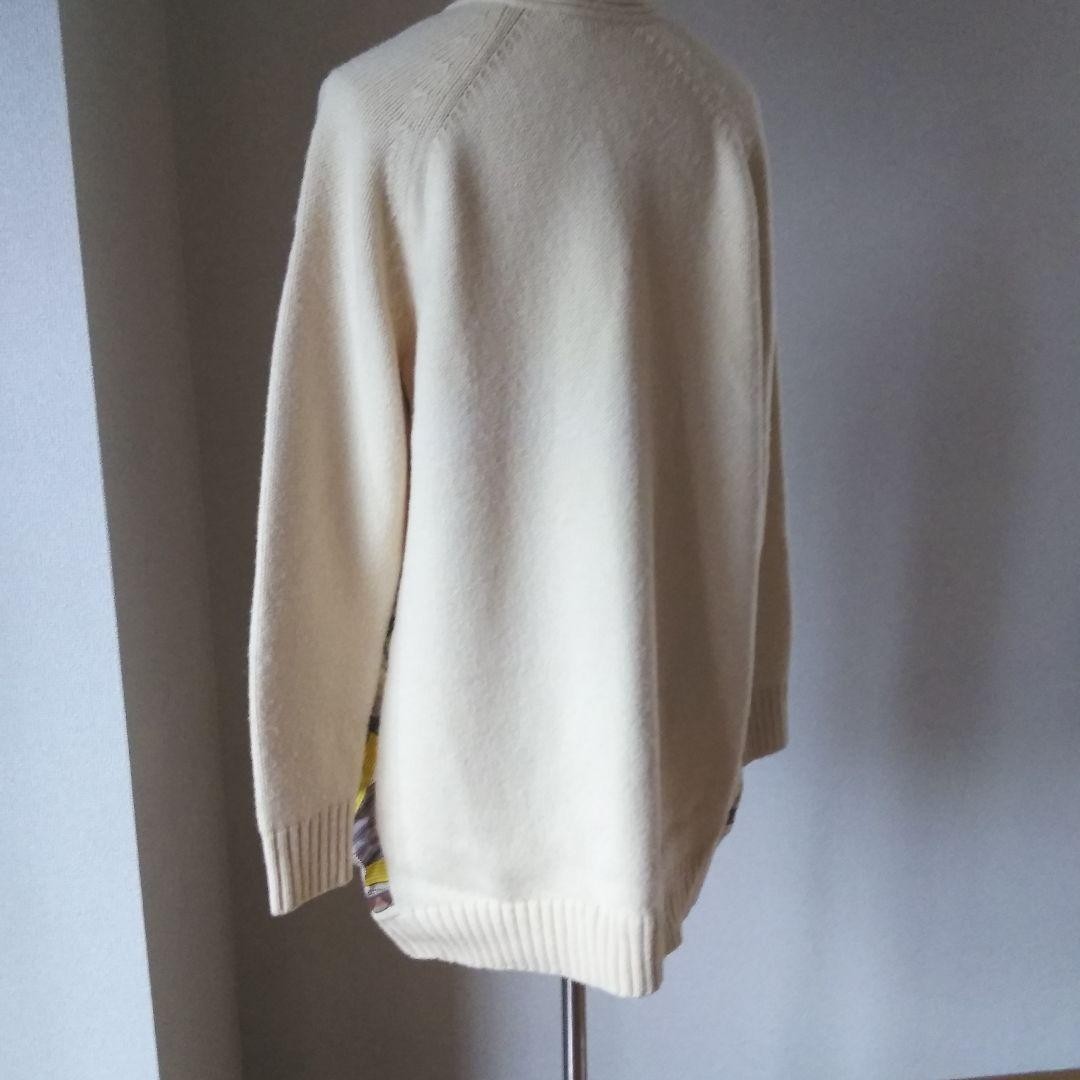 USED AUTHENTIC HERMﾃS SCARF-PATTERNED CARDIGAN, P… - image 4