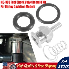 MC-300 Fuel Check Valve Rebuild Kit for Harley Davidson 2001-2022 O-rings Spring