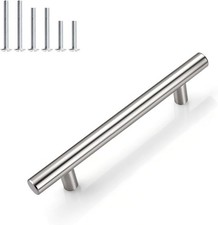 Gobrico 30pk 4in Satin Nickel Cabinet Pulls Stainless Steel Drawer