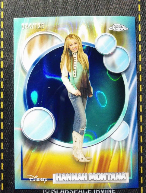 2026 TOPPS CHROME DISNEY #4 HANNAH MONTANA DARK BLUE AND LIGHT BLUE LAVA /125