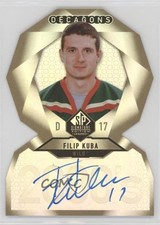 2020 Upper Deck SP Signature Edition Legends Decagons Gold Filip Kuba Auto 7i2