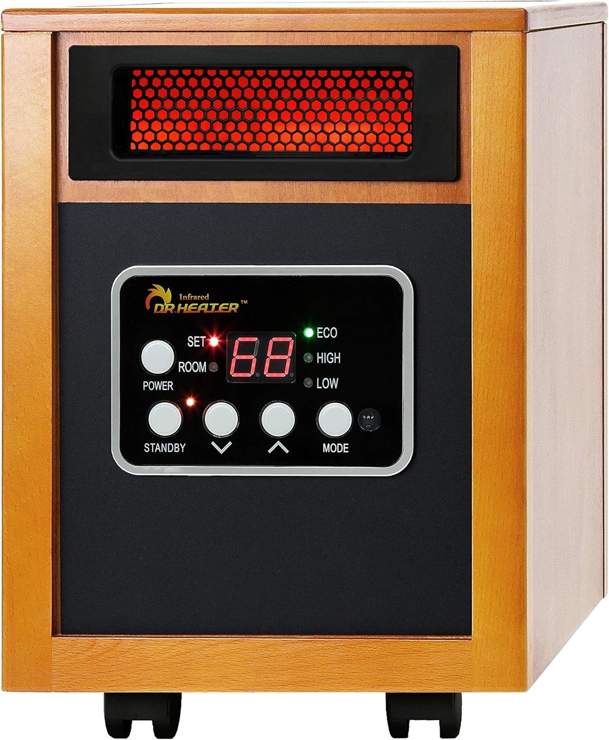 Dr-968 Portable Space Heater, 1500-watt, Cherry