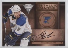 2013-14 Panini Titanium Metallic Marks Bronze Jaden Schwartz #MM-2 Auto 2d8