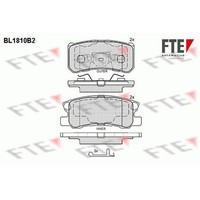 Fte BremsbelÄGe Satz Hinten Passend FüR Chrysler Sebring CitroËN C-CROSSER C4 Do