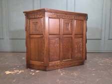 Oak Carved Antique Style Bar
