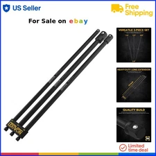 Impact Grade Socket Adapter Set 12-inch Extension 3-Piece for Auto Home DIY