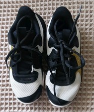 Under Armour UA Jet '23 White/Black/Gold Kids Size 13K Basketball Shoes