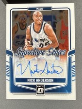 2024-25 Panini Donruss Optic Nick Anderson Signature Series Auto Orlando Magic 