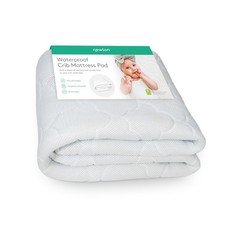 Waterproof Crib Mattress Pad  Ultra-Breathable Quilted Layer for Comfort  U...