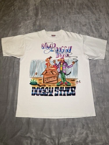 90s 1 Of 1 Snoop Dogg Artist Sprayed Vintage T-shirt Mens XL 1990s vintage concert t-shirt, vintage, size XL, single stitch, B+ condition