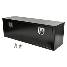 Black Steel 48"X14"X16" Underbody Truck Tool Box Trailer Pickup Storage Toolbox