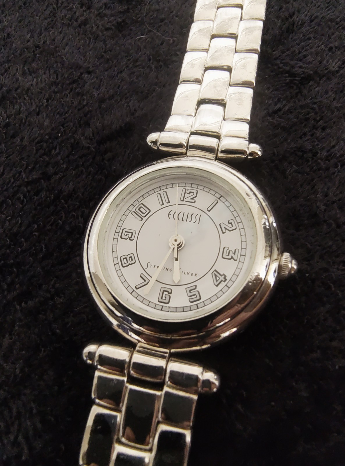 Solid Sterling Silver Ecclissi Women's Quartz Wat… - image 1