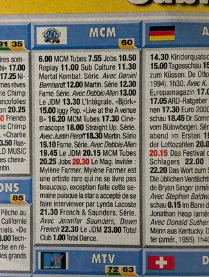2527 - MYLENE FARMER - ARTIKEL - FERNSEHEN FREIZEIT - 05.06.2000 - GANZE SEITE