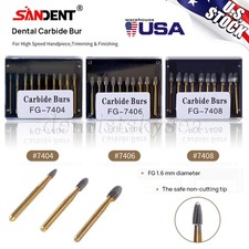 Dental Tungsten Carbide Burs Trimming Finishing Egg Football FG 7404 7406 7408