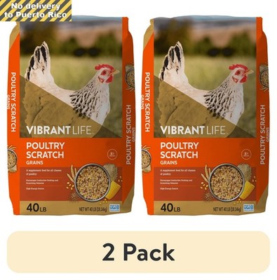 (2 pack) Poultry Scratch Grains, 40 lb Bag Fast delivery