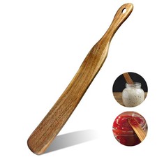 Wooden Spurtle Spatula for Sourdough Starter Dough Whisk Baking Cooking