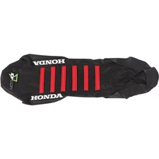 DCOR - 30-10-461 - Factory Reinforced Seat Cover, Black/Black/Red Ribs