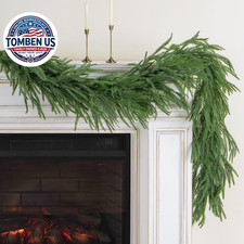 9FT Artificial Norfolk Pine Garland, Realistic Christmas Greenery Garland for Ma