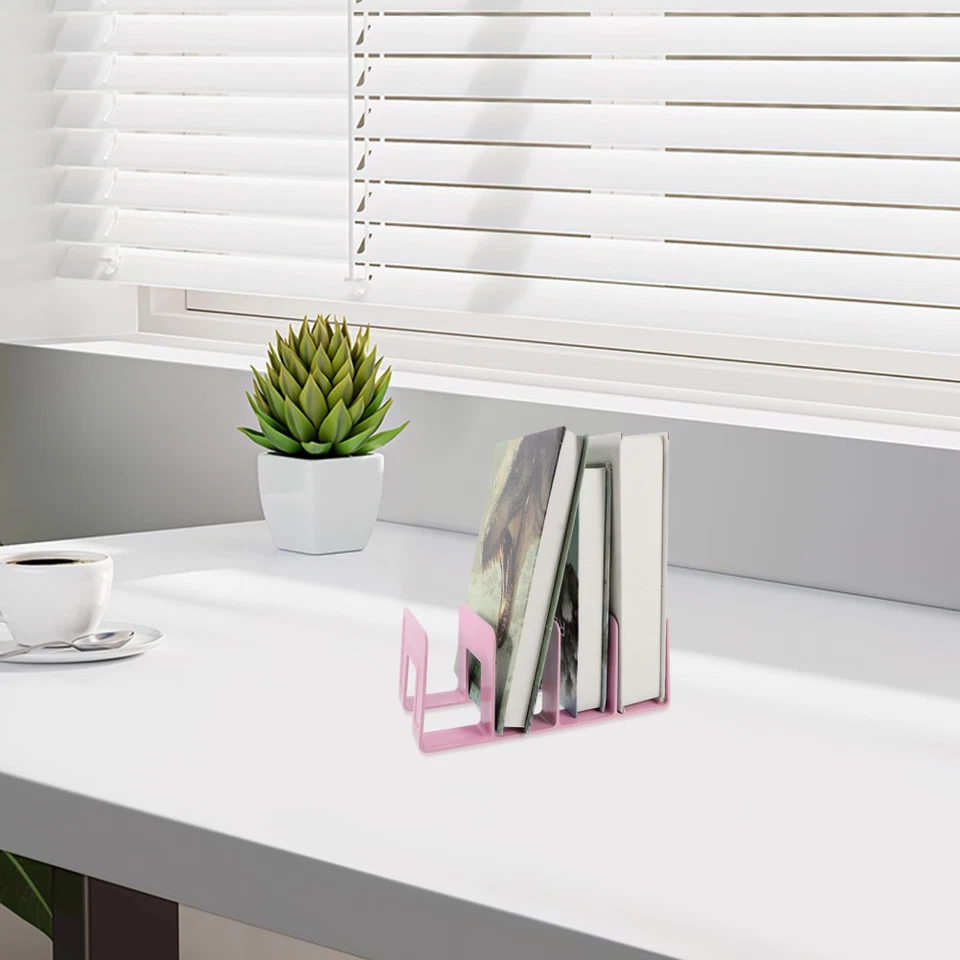  Weiße Buchstützen Acryl Schreibtischorganisation Inhaber Der Zeitschriftendatei - Bild 2 von 4
