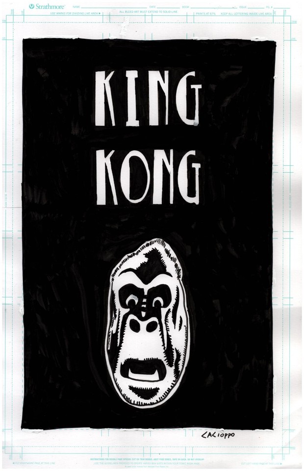 KING KONG HEADSHOT II~ANTHONY CACIOPPO~NEW ART! Comic Art