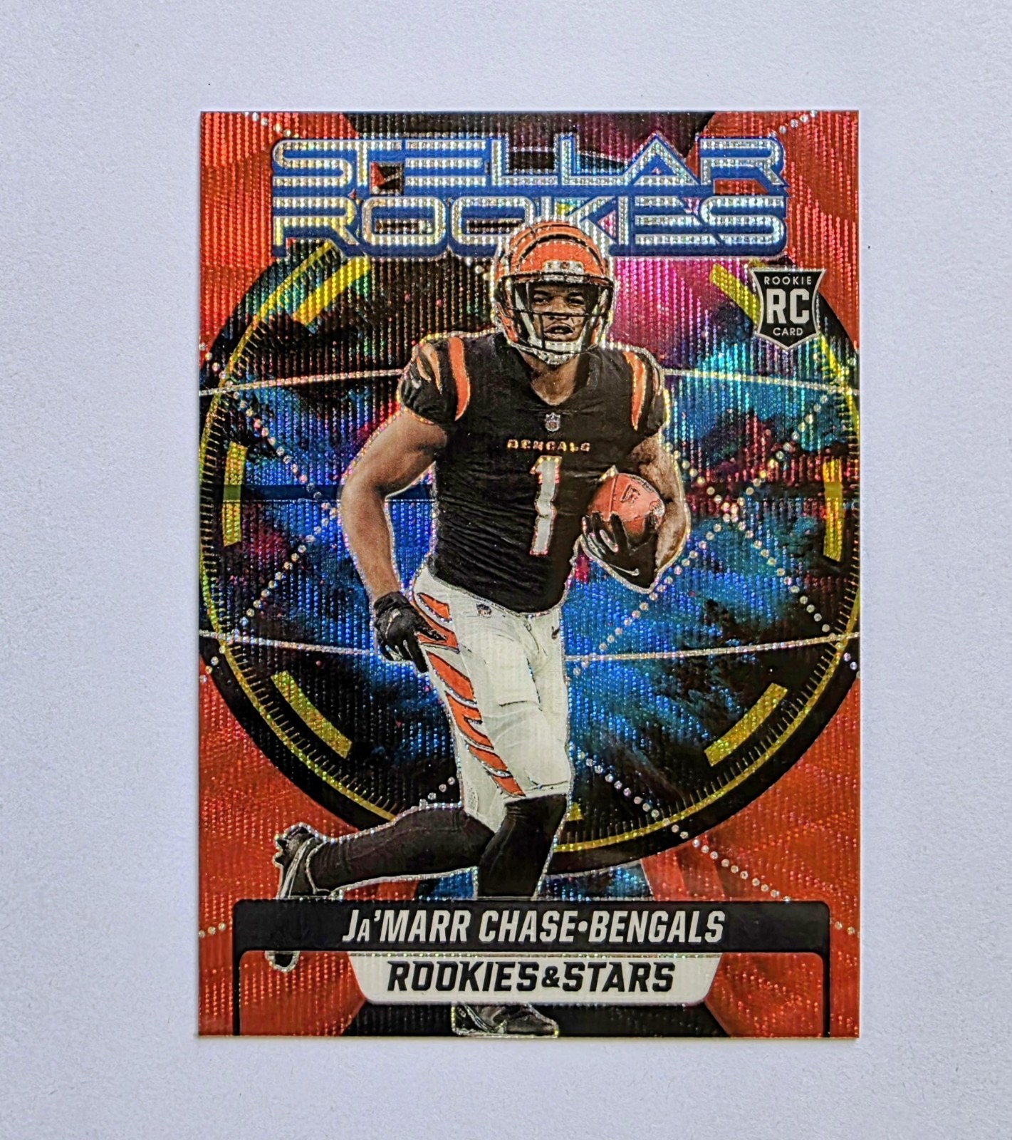 2021 Panini Rookies & Stars - Stellar Rookies Ja'Marr Chase #SR-7 Red Wave (RC)