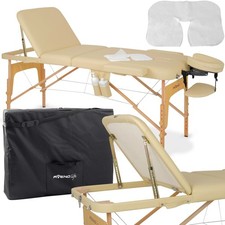 Bianca Massageliege Mobile Massagetisch Kosmetikliege Tragbar Höhenverstellbar