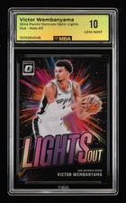 2024 Panini Donruss Optic Lights Out Victor Wembanyama #3 Holo MBA 10