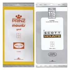 5 or 10 Prinz/Scott CLEAR Mounts 265x115 FREE SHIPPING w/$60 Order SELECT:
