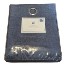 Pottery Barn Kids One 1 Hayden Blackout Curtain Panel 44X84 New Navy Grommet