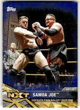 2017 Topps WWE NXT Samoa Joe  Finn Bálor Championship Matches Blue #/50 #35